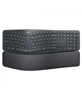Logitech Ergo K860 Teclado Bluetooth Inalambrico USB - Ergonomico - Reposamuñecas - Color Negro