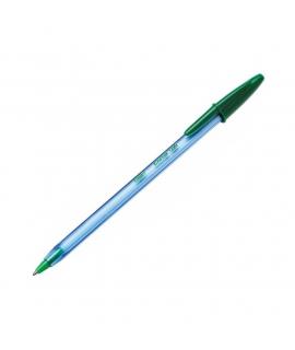 Bic Cristal Soft Boligrafos de Bola - Punta Media de 1.2mm - Trazo 0.45mm - Escritura mas Fluida - Color Verde