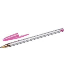 Bic Cristal Fun Boligrafo de Bola - Punta Gruesa de 1.6mm - Tinta con Base de Aceite - Color Rosa