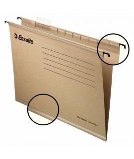 Esselte Classic A4 Pack de 50 Carpetas Colgantes Reforzadas - 10 Veces Mas Resistente - Visores de Plastico Transparente - Etiqu