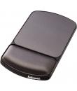 Fellowes Alfombrilla Premiun con Reposamuñecas Ajustable Gel - Angulo y Altura Ajustable - Superficie de Poliester - Color Negr