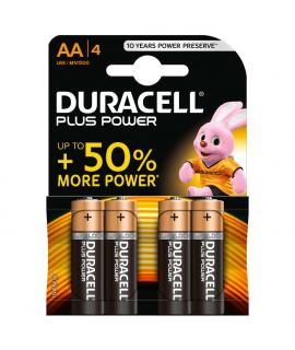 Duracell MN1500B4 Pilas Alcalinas AA LR6 1.5V Plus Power (4 unidades)