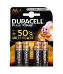 Duracell MN1500B4 Pilas Alcalinas AA LR6 1.5V Plus Power (4 unidades)