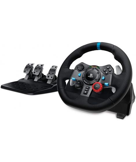 Logitech G29 Driving Force Juego de Volante y Pedales Compatible con PS3, PS4, PS5 y PC - Giro 900º - Efecto Force Feedback - Fr