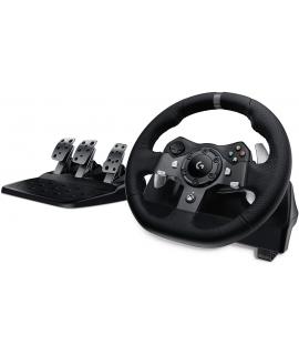 Logitech G920 Driving Force Juego de Volante y Pedales Compatible con Xbox Series X|S, Xbox One y PC - Giro 900º - Efecto