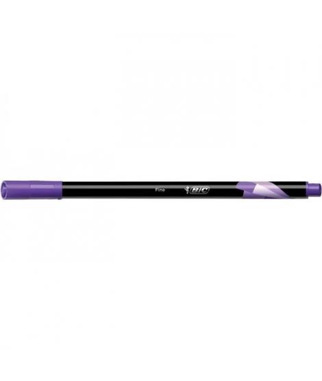 Bic Intensity Fine Rotulador de Punta Fina de 0.8mm - Trazo de 0.4mm - Tinta con Base de Agua - Color Morado