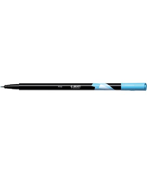 Bic Intensity Fine Rotulador de Punta Fina de 0.8mm - Trazo de 0.4mm - Tinta con Base de Agua - Color Turquesa