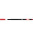 Bic Intensity Fine Rotulador de Punta Fina de 0.8mm - Trazo de 0.4mm - Tinta con Base de Agua - Color Rojo