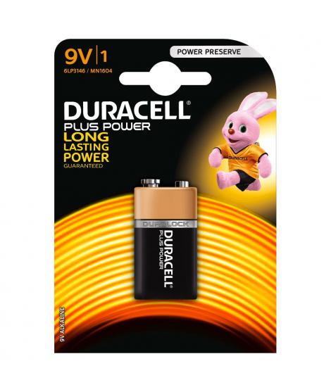 Duracell MN1604B1 Pila Alcalina 9V 6LP3146 Plus Power (1 unidad)