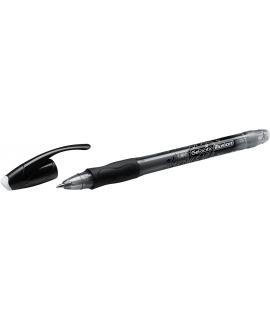 Bic Gel-ocity Illusion Boligrafo de Tinta Gel Borrable - Punta Media de 0.7mm - Recargable - Grip de Goma - Clip de Plastico - C