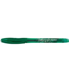 Bic Gel-ocity Illusion Boligrafo de Tinta Gel Borrable - Punta Media de 0.7mm - Recargable - Grip de Goma - Clip de Plastico - C