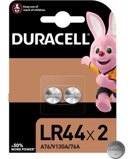 Duracell Pilas Alcalinas de Boton LR44 76A/A76/V13GA 1.5V - 2 Unidades