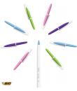 Bic Cristal Up Pack de 20 Boligrafos de Bola - Punta de 1.2mm - Tinta con Base de Aceite - Cuerpo Blanco - Colores Surtidos