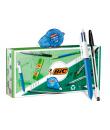 Bic Office ECOlutions Pack de Oficina 9 Piezas - Boligrafos + Portaminas + Lapiz + Rotulador + Pegamento Barra y Cinta Corrector