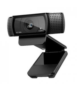 Logitech C920 Webcam HD Pro 1080p - USB 2.0 - Microfonos Integrados - Enfoque Automatico - Cable de 1.83m - Color Negro