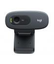 Logitech C270 Webcam HD 720p - 3Mpx - USB 2.0 - Microfono Integrado - Angulo de Vision 60º - Enfoque Fijo - Cable de 1.50 - Colo