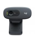 Logitech C270 Webcam HD 720p - 3Mpx - USB 2.0 - Microfono Integrado - Angulo de Vision 60º - Enfoque Fijo - Cable de 1.50 - Colo