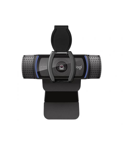 Logitech C920s Webcam HD Pro 1080p - USB 2.0 - Enfoque Automatico - Microfonos Integrados - Tapa de Obturador - Campo Visual de 