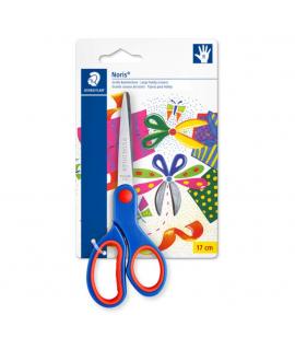 Staedtler Noris 965 Tijera Escolar - Acero Inoxidable - Agarre Ergonomico - Color Azul