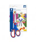 Staedtler Noris 965 Tijera Escolar - Acero Inoxidable - Agarre Ergonomico - Color Azul