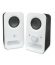 Logitech Z150 Altavoces Multimedia 2.0 6W - Entrada Jack 3.5mm - Toma de Auriculares - Cable de 1.80m - Color Blanco