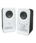 Logitech Z150 Altavoces Multimedia 2.0 6W - Entrada Jack 3.5mm - Toma de Auriculares - Cable de 1.80m - Color Blanco