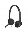 Logitech H340 Auriculares con Microfono USB - Microfono Plegable - Diadema Ajustable - Almohadillas Acolchadas - Cable de 1.80m 