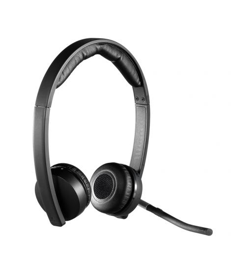 Logitech H820E Auriculares Inalambricos con Microfono - Autonomia hasta 10h - Diadema Ajustable - Controles en Auricular - Color