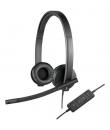 Logitech H570E Auriculares con Microfono USB - Microfono Plegable - Diadema Ajustable - Almohadillas Acolchadas - Controles en C