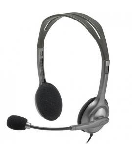 Logitech H111 Auriculares Estereo con Microfono - Microfono Giratorio - Diadema ajustable - Jack 3.5mm - Cable de 1.80m - Color 