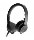 Logitech Zone Wireless MS Teams Auriculares Bluetooth con Microfono - Autonomia hasta 16h - Diadema Ajustable - Almohadillas Aco