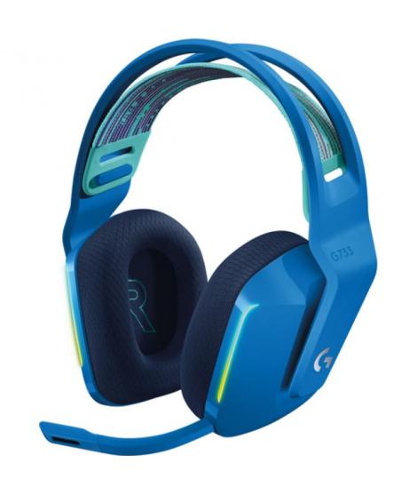 Logitech G733 Auriculares Gaming Inalambricos DTS 7.1 con Microfono - Tecnologia Lightspeed - Iluminacion RGB - Autonomia hasta 