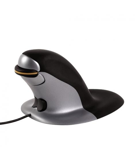 Fellowes Penguin Raton con Cable Ergonomico Vertical Ambidiestro - Desplazamiento Rapido y Preciso - Posicion Ergonomica y Natur