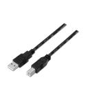 Aisens Cable USB 2.0 Impresora - Tipo A Macho a Tipo B Macho - 1.0m - Color Negro