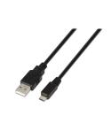 Aisens Cable USB 2.0 - Tipo A Macho a Micro B Macho - 0.8m - Color Negro
