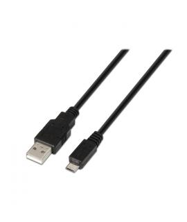 Aisens Cable USB 2.0 - Tipo A Macho a Micro B Macho - 3.0m - Color Negro