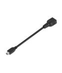 Aisens Cable USB 2.0 OTG - Tipo Mini B Macho-A Hembra - 15cm - Color Negro