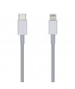 Aisens Cable Lightning a USB-C USB 2.0 - Lightning/M-USB-C/M - 1.0m - Color Blanco