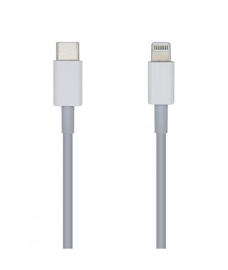 Aisens Cable Lightning a USB-C USB 2.0 - Lightning/M-USB-C/M - 2.0m - Color Blanco