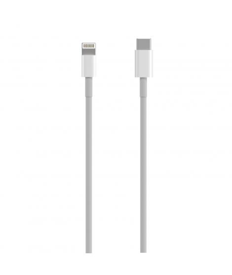 Aisens Cable Lightning a USB-C USB 2.0, Lightning/M-USB-C/M - 0.5m - Color Blanco