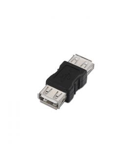 Aisens Adaptador USB 2.0 - Tipo A Hembra-A Hembra para Unir Dos Cables de USB - Color Negro