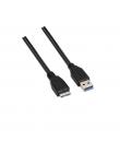 Aisens Cable USB 3.0 - Tipo A Macho a Micro B Macho - 1.0m - Color Negro