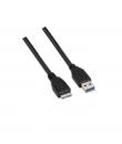 Aisens Cable USB 3.0 - Tipo A Macho a Micro B Macho - 2.0m - Color Negro