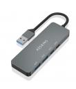 Aisens Hub USB 3.2 GEN2 10G USB-A - USB-A/M-2xUSB-C/H-2xUSB-A/H -  15cm - Color Gris