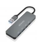 Aisens Hub USB 3.2 GEN2 10G USB-A - USB-A/M-2xUSB-C/H-2xUSB-A/H -  15cm - Color Gris