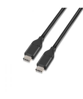 Aisens Cable USB 3.1 Gen2 10Gbps 3A - Tipo USB-C/M-USB-C/M - 1.0m - Color Negro