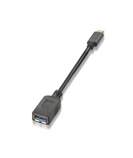Aisens Cable USB 3.1 Gen1 5Gbps 3A - Tipo USB-C/M-A Hembra - 15cm - Color Negro