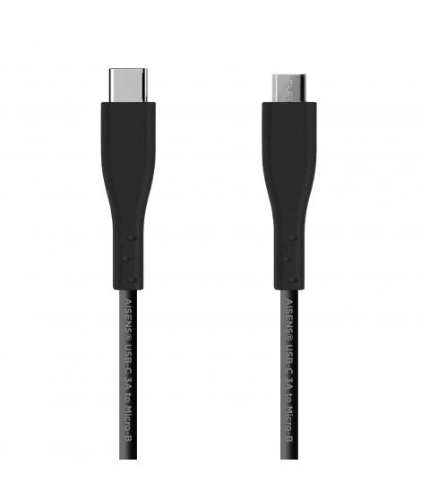 Aisens Cable USB 2.0 3A - Tipo USB-C/M-Micro B/M - 2.0m - Color Negro