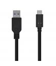 Aisens Cable USB 3.1 Gen2 10Gbps 3A - Tipo USB-C/M-A Macho - 0.5m - Color Negro