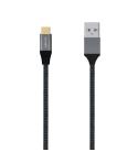 Aisens Cable USB 3.1 GEN2 Aluminio 10GBPS 3A - TIPOUSB-CM-AM - 1.0M - Color Gris